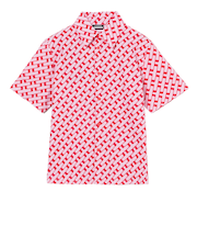 J.LINDEBERG（J.LINDEBERG）ゴルフウェア Linda プリント半袖シャツ 072-83340-073