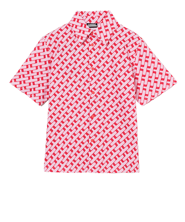 J.LINDEBERG（J.LINDEBERG）ゴルフウェア Linda プリント半袖シャツ 072-83340-073