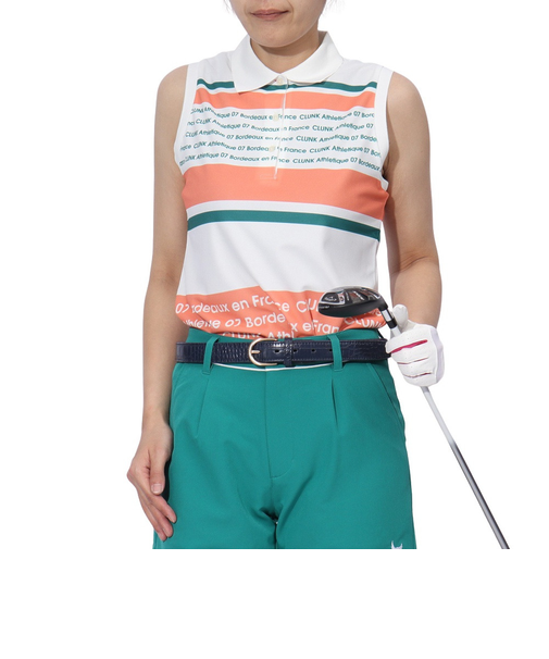 クランク（CLUNK）ゴルフウェア 接触冷感 消臭 ノースリーブシャツ CL5PUG18 SMP