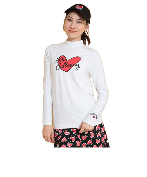 キャロウェイ（CALLAWAY）ゴルフウェア ラブキャロウェイ 長袖 モックネックシャツ C25133220-1030