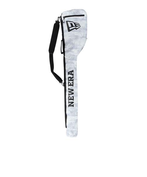 ニューエラ（NEW ERA）ゴルフ キャディバッグ レンジケース ワードマークロゴ パームツリーカモホワイト×ブラック 14393705