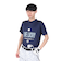 ゴルフウェア 吸水速乾 半袖 LIVELUCKY ハイネックTシャツ BA5RTG02 NVY