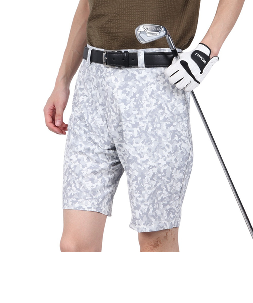 ゴルフウェア 吸水速乾 アーミープリント ハーフパンツ BA5RTC21 WHT