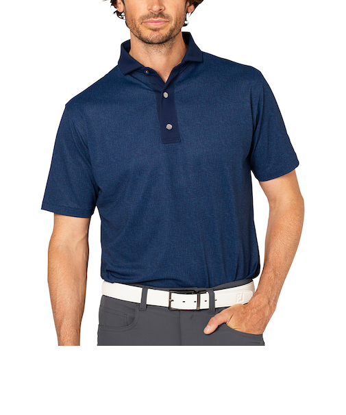 ゴルフウェア 抗菌 ワイドカラー 鹿の子 半袖 ポロシャツ 34572