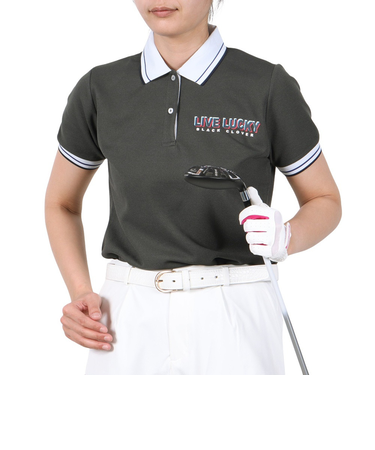 ゴルフウェア 吸水速乾 3Dプリント 半袖 ポロシャツ BA5RUG25 CGRY