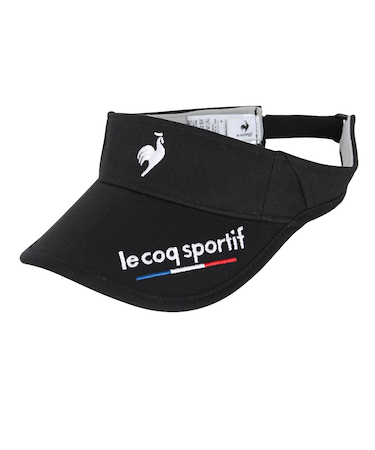 ルコックスポルティフ（lecoqsportif）ゴルフ 定番イヤーカーブサンバイザー LG5SCP51M BK00