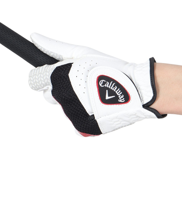 キャロウェイ（CALLAWAY）左手用 ハイパー グリップ グローブ 5325018 WHTBLK