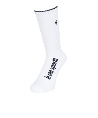 ルコックスポルティフ（lecoqsportif）ゴルフ レギュラー丈 ソックス LG5SSO00M WH00