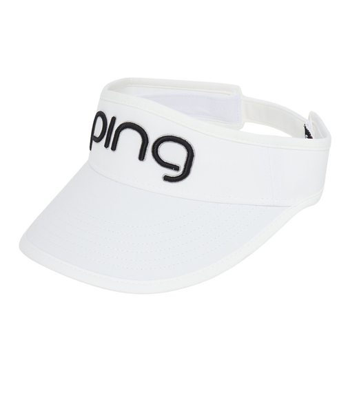 ピン（PING）ゴルフ 撥水 ツアーバイザー HW-L2502 WH 38219