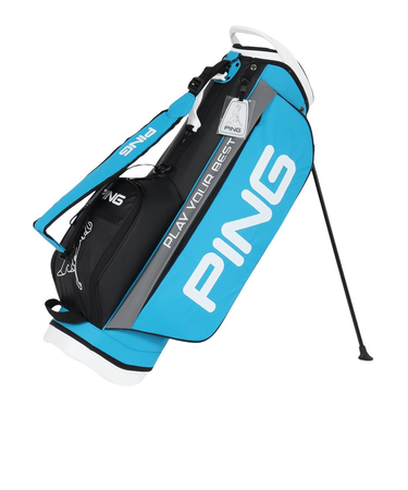ピン（PING）ゴルフ スタンド式 キャディバッグ ライトスタンド 9.5型 6分割 CB-P2405 BL 37512