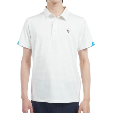 アドミラル ゴルフ（Admiral GOLF）ゴルフウェア 吸水速乾 シャドーリゾート 半袖プリントシャツ ADMA528-WHT