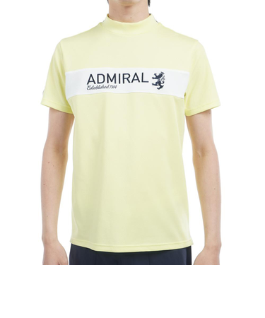アドミラル ゴルフ（Admiral GOLF）ゴルフウェア 吸水速乾 CARAT 半袖モックネックシャツ ADMA534-YEL