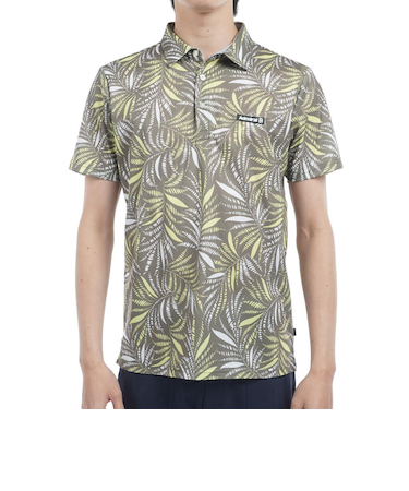 アドミラル ゴルフ（Admiral GOLF）ゴルフウェア リゾートプリント 半袖 ポロシャツ ADMA529-OLV