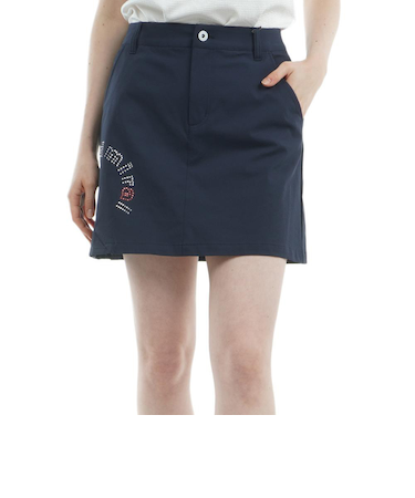 アドミラル ゴルフ（Admiral GOLF）ゴルフウェア 吸水速乾 ドライメッシュ サイドプリーツスカート ADLA530-NVY