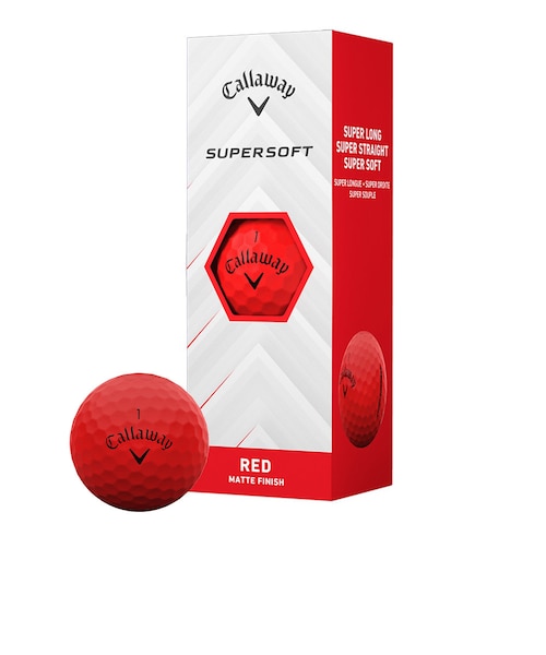 キャロウェイ（CALLAWAY）ゴルフボール スーパーソフト SUPERSOFT RED