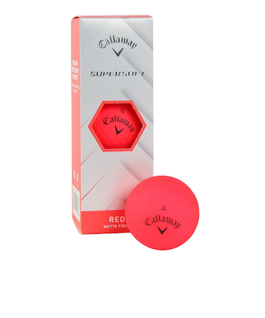 キャロウェイ（CALLAWAY）ゴルフボール スーパーソフト SUPERSOFT RED 25 3B スリーブ(3個入り)