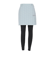 クランク(CLUNK)ゴルフウェア レギンス付き総柄スカート CL5TUP05 GRY