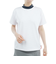 ゴルフウェア 吸水速乾 抗菌防臭 半袖 ジャカードモックネックシャツ THLA529-WHT