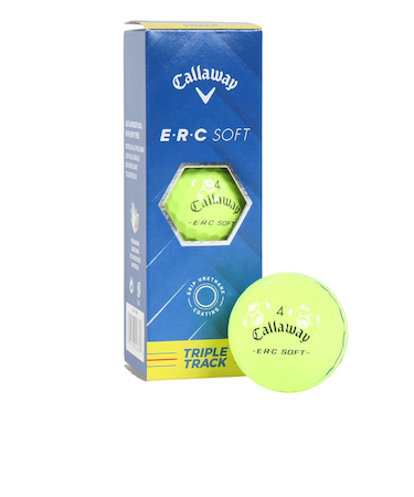 キャロウェイ（CALLAWAY）ゴルフボール ERCSOFT YLW 25 TT 3B スリーブ(3個入り)