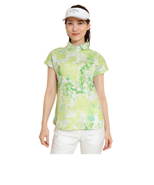 キャロウェイ(CALLAWAY)ゴルフウェア かざあなメッシュ 半袖 フレンチスリーブ ポロシャツ C25134215-1061