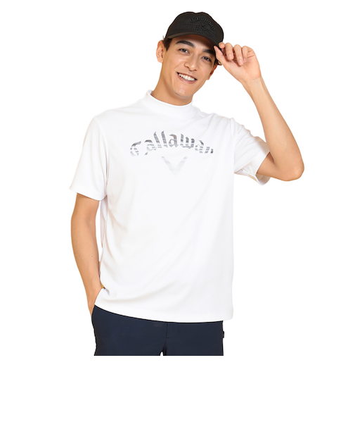 キャロウェイ（CALLAWAY）ゴルフウェア 接触冷感 -3℃裏クール 半袖 モックネックシャツ C25134123-1030