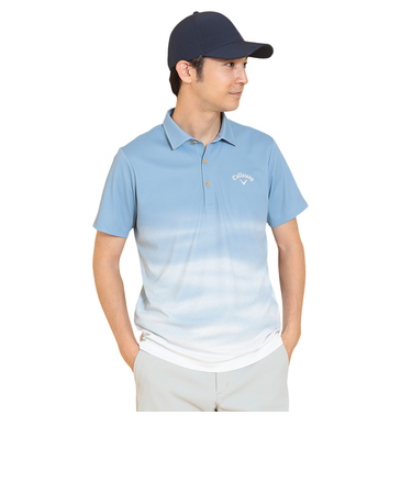 キャロウェイ（CALLAWAY）ゴルフウェア 接触冷感 -3℃裏クール 半袖 ポロシャツ C25134124-1111