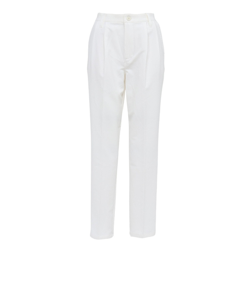 クランク（CLUNK）ゴルフウェア UVカット スリム タックテーパードパンツ CL5TUD07 WHT