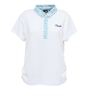 クランク（CLUNK）ゴルフウェア 吸汗速乾 消臭 半袖 シャーリングポロシャツ CL5TUG13 WHT