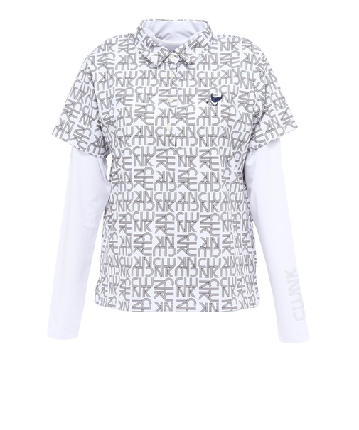 クランク（CLUNK）ゴルフウェア 吸汗速乾 消臭 アンダーセット 半袖ポロシャツ CL5TUG02 WHT