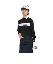 クランク（CLUNK）ゴルフウェア 吸汗速乾 消臭 長袖モックシャツ CL5TUG03 BLK