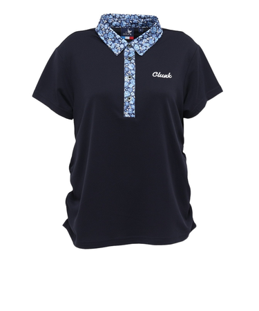 クランク（CLUNK）ゴルフウェア 吸汗速乾 消臭 半袖 シャーリングポロシャツ CL5TUG13 NVY