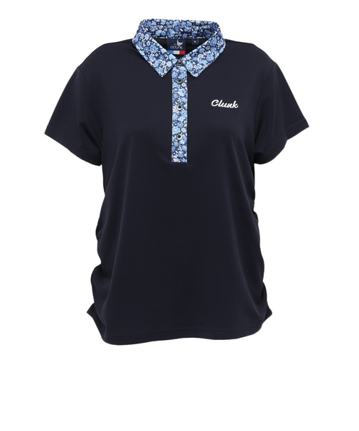 クランク（CLUNK）ゴルフウェア 吸汗速乾 消臭 半袖 シャーリングポロシャツ CL5TUG13 NVY