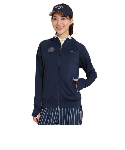 キャロウェイ(CALLAWAY)ゴルフウェア 接触冷感 -3℃裏クール カノコ UVパーカー C25117203-1120