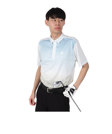 ゴルフウェア BRENDON ポロシャツ WHT