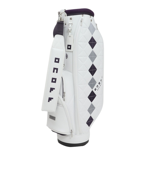 お買い得オノフ高級キャディーバッグWHITE送料無料/美品 大得価，人気セール ☆オノフONOFFキャディーバッグ8.5型☆