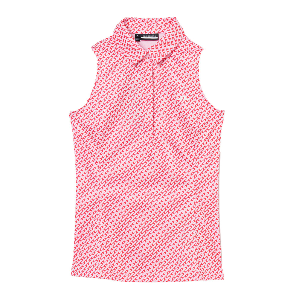 J.LINDEBERG(J.LINDEBERG)ゴルフウェア Dena Print スリーブレスシャツ 072-23471-073
