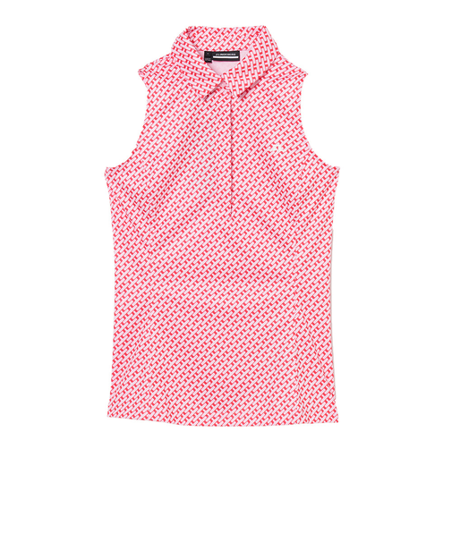 J.LINDEBERG(J.LINDEBERG)ゴルフウェア Dena Print スリーブレスシャツ 072-23471-073