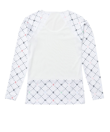 マンシング（MUNSING）ゴルフウェア 飛びプリント インナーシャツ MG5SUD23L WH00