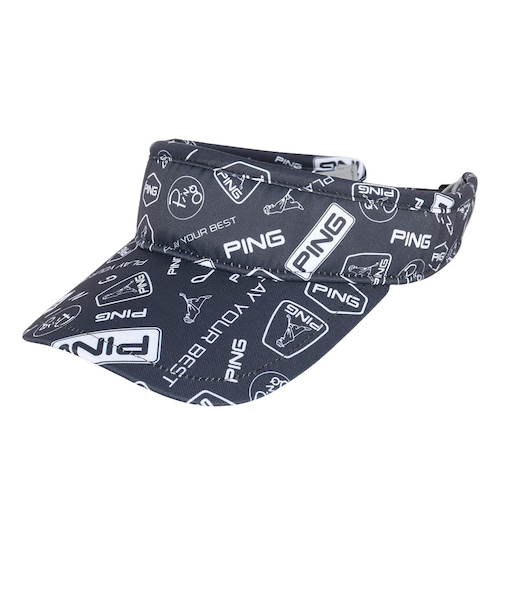 ピン（PING）ゴルフ 総柄プリントバイザー 622-5187200-120