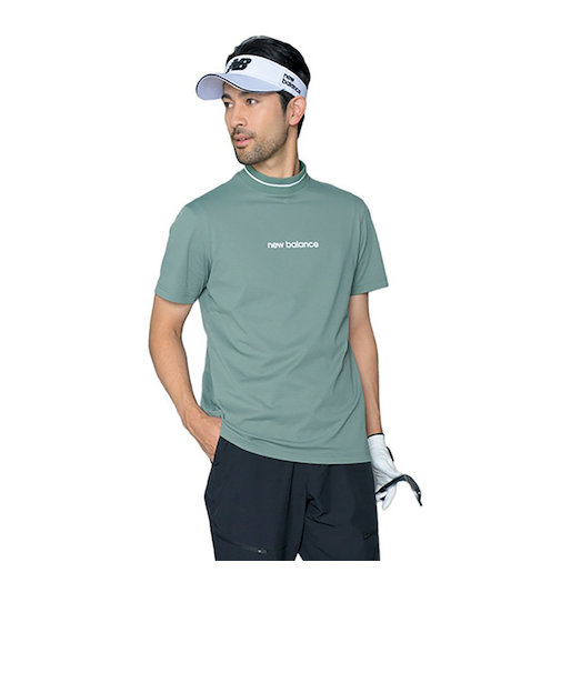 ニューバランス(new balance)ゴルフウェア 接触冷感 半袖 モックネック プルオーバー 012-5166016-181