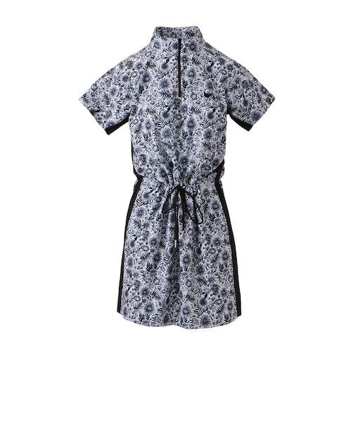 クランク（CLUNK）ゴルフウェア 半袖 花柄ワンピース CL5TUQ16 BLK