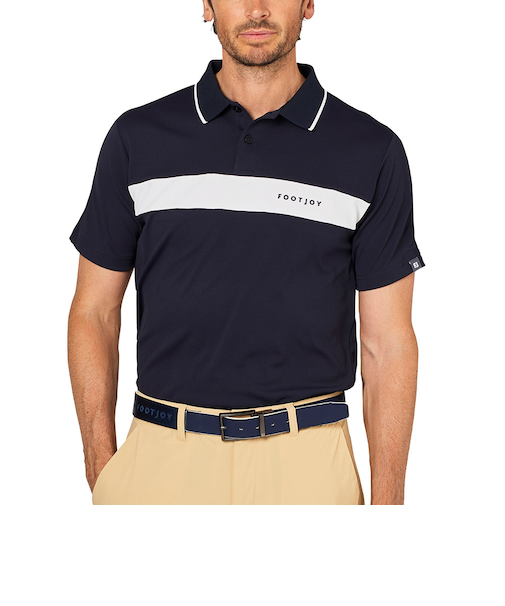 ゴルフウェア 吸汗速乾 接触冷感 チェストライン 半袖ポロ 34653