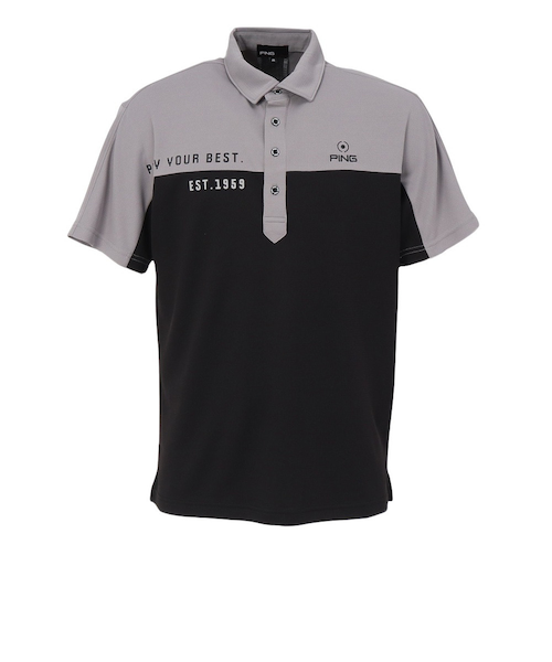 ピン（PING）ゴルフウェア 吸熱速乾 高通気ジャージ 半袖ポロシャツ