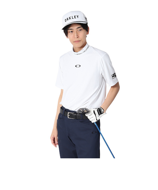 オークリー（OAKLEY）ゴルフウェア 吸汗速乾 接触冷感 STALWART モックネック半袖シャツ FOA407845-100