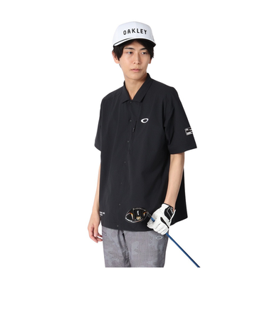 オークリー（OAKLEY）ゴルフウェア 吸汗速乾 接触冷感 STALWART COOL WV 半袖シャツ FOA407843-02E