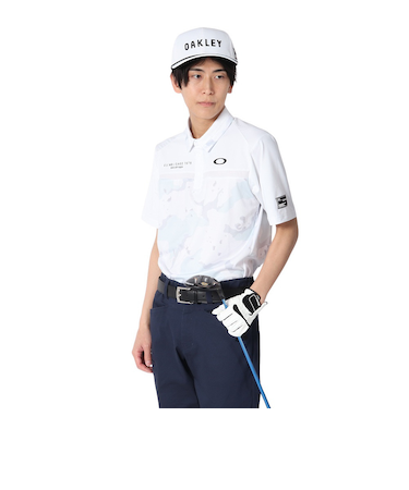 オークリー（OAKLEY）ゴルフウェア 吸汗速乾 接触冷感 STALWART BLOCK 半袖シャツ FOA407844-186
