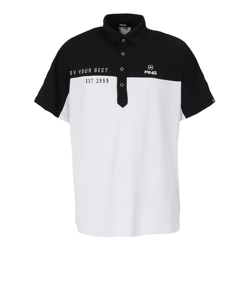【夏物セール】PING ゴルフ メンズ 25SS 総柄プリント半袖ポロシャツ 夏物セール】PING ゴルフ メンズ 25SS 総柄プリント半袖ポロシャツ