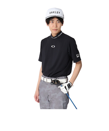 オークリー（OAKLEY）ゴルフウェア 吸汗速乾 接触冷感 STALWART モックネック半袖シャツ FOA407845-02E