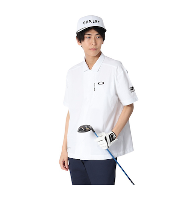 オークリー（OAKLEY）ゴルフウェア 吸汗速乾 接触冷感 STALWART COOL WV 半袖シャツ FOA407843-100