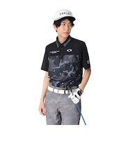 オークリー（OAKLEY）ゴルフウェア 吸汗速乾 接触冷感 STALWART BLOCK 半袖シャツ FOA407844-00G